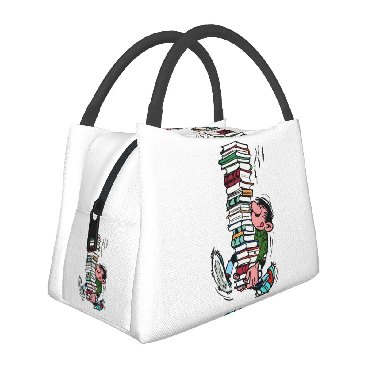 

Gaston Lagaffe Insulated Lunch Bag for School Picnic Storage Food Boxes Portable Container Cooler Thermal Lunch Box Tote