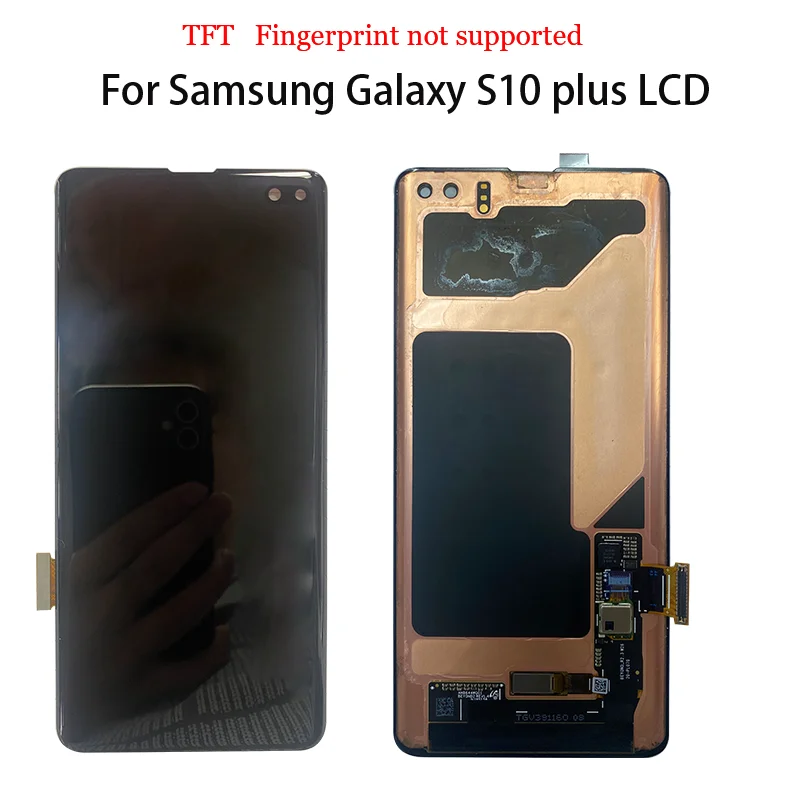 TFT with frame Screen For Samsung Galaxy S10 PLUS SM-G9750 G975F LCD Display Touch Screen Digitizer Repair Parts With Frame