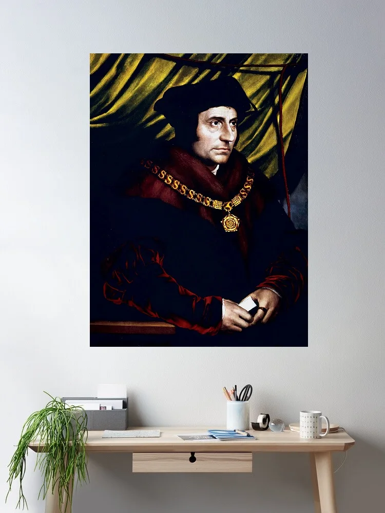 Hans Holbein le Jeune - Les Ambassadeurs, affiche sur toile d'art imprimée, pour décoration de salon, image murale pour la maison