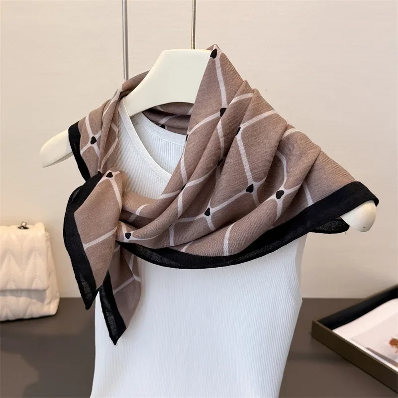 

Spring Summer Square Silk Scarves Women Satin Hair Handkerchief Scarf Paisley Print Head Bandana Neck Muffler Hijab Lady Shawls