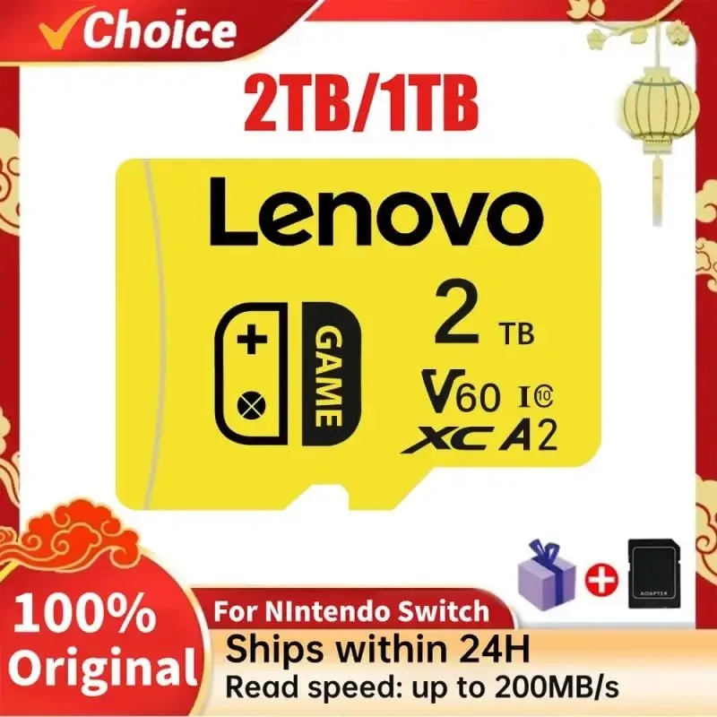 Micro Tarjeta SD-карта Lenovo A2 U3, 512 ГБ, 256 ГБ, 128 ГБ, 200 Мб/с