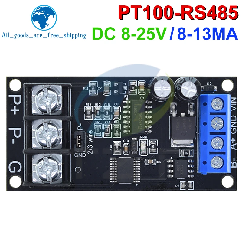 

PT100 Платиновый термосопротивление RTD Датчик температуры Передатчик RS485 MODUBS Модуль RTU