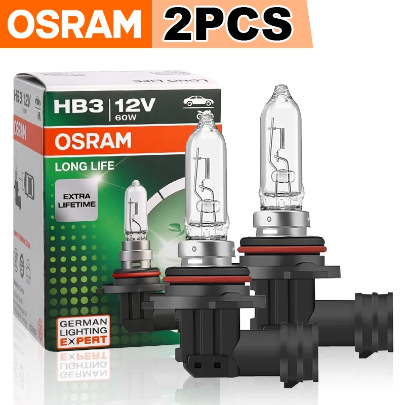 

OSRAM 2 шт. 9005 HB3 9006 HB4 9012 HIR2 12V 55W Super 3200K Белые галогенные лампы для автомобильных фар PX22d, противотуманные фары, долговечные