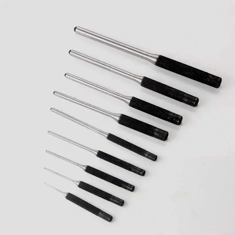 11Pcs Head Pins Tools Tactical Roll Pin Punch Set Hunting Remover Pin Punch Tools Kit Heavy Duty Steel Pistol Accessories Round