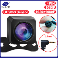 E-ACE I18 Car Mirror Rearview Camera FHD 1080P 2.5mm 4 Pin Jack Port Reversing Auto Parking Monitor Night Vision Waterproof