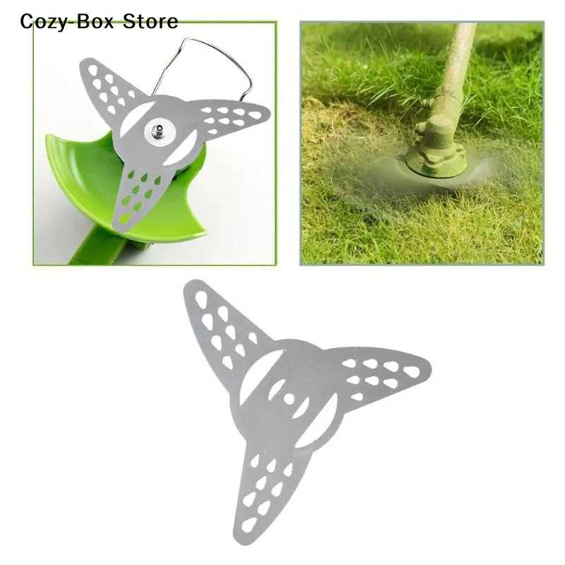 [ZY]1/2/3Pcs Metal Grass String Trimmer Brushcutter Head Blades Universal Electric Lawn Mower Lawnmower Parts Tool Accessories