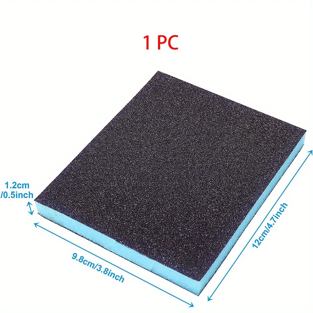Sanding sponge wet and dry, coarse and fine sand particles 6 different specifications, can be cleaned and reused