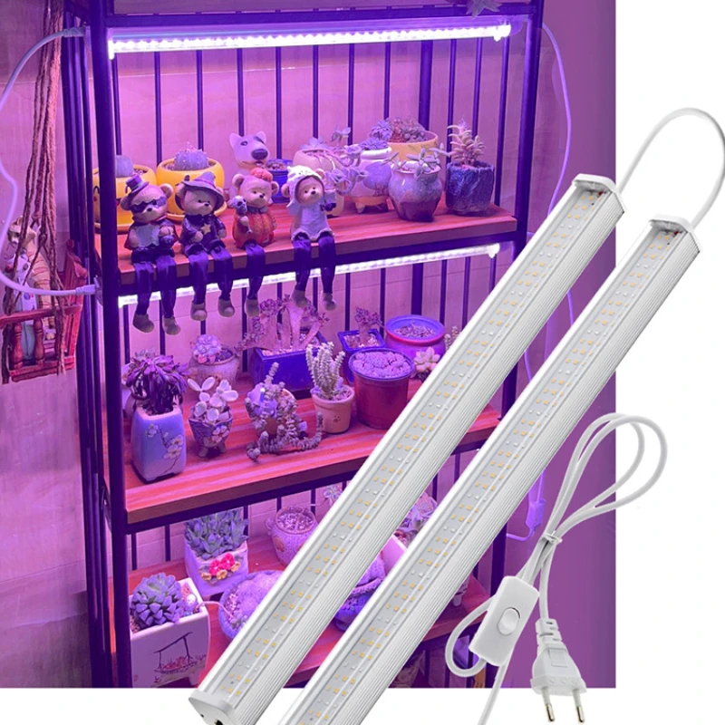 T12 Fluorescent Tube LED Grow Light Full Spectrum Hydroponic Vegetable Fill Lamp Greenhouse Soilless Cultivation Lighting