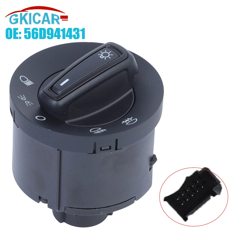 

56D941431 10-контактный переключатель управления головного света для VW CC 358 Passat Alltrack B7 B8 2010- 2018