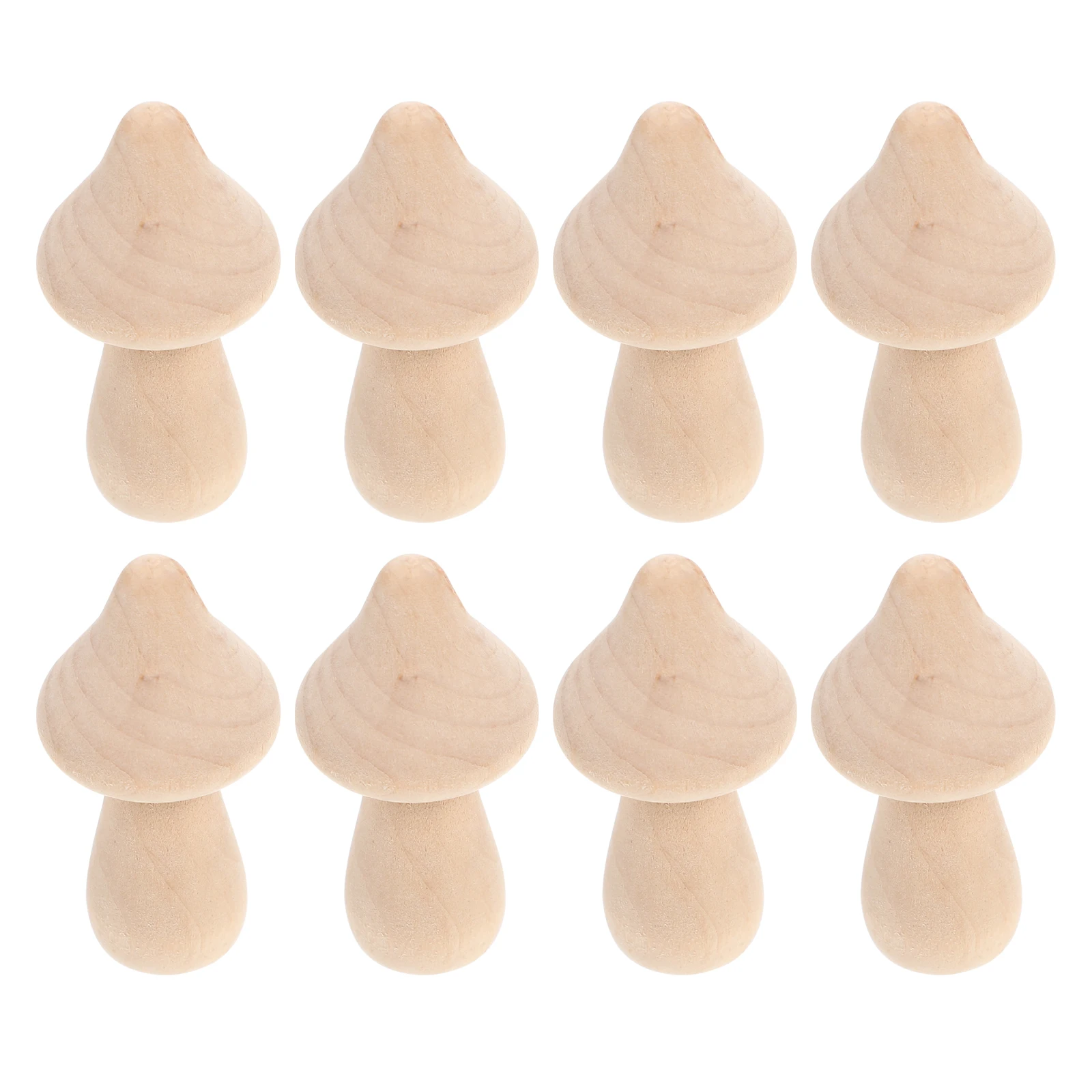 

10 Pcs Mushroom Crafts Unfinished Models Mini Graffiti DIY Kids Toys Kids Painting Toys Blank Props Table Decorations