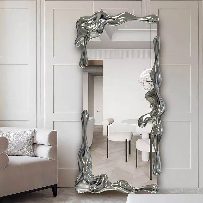 Modern Moving Mirror Living Room Full Body Funky Luxury Bathroom Men Bedroom Girls Mirror Standing Espelhos Home Decorations