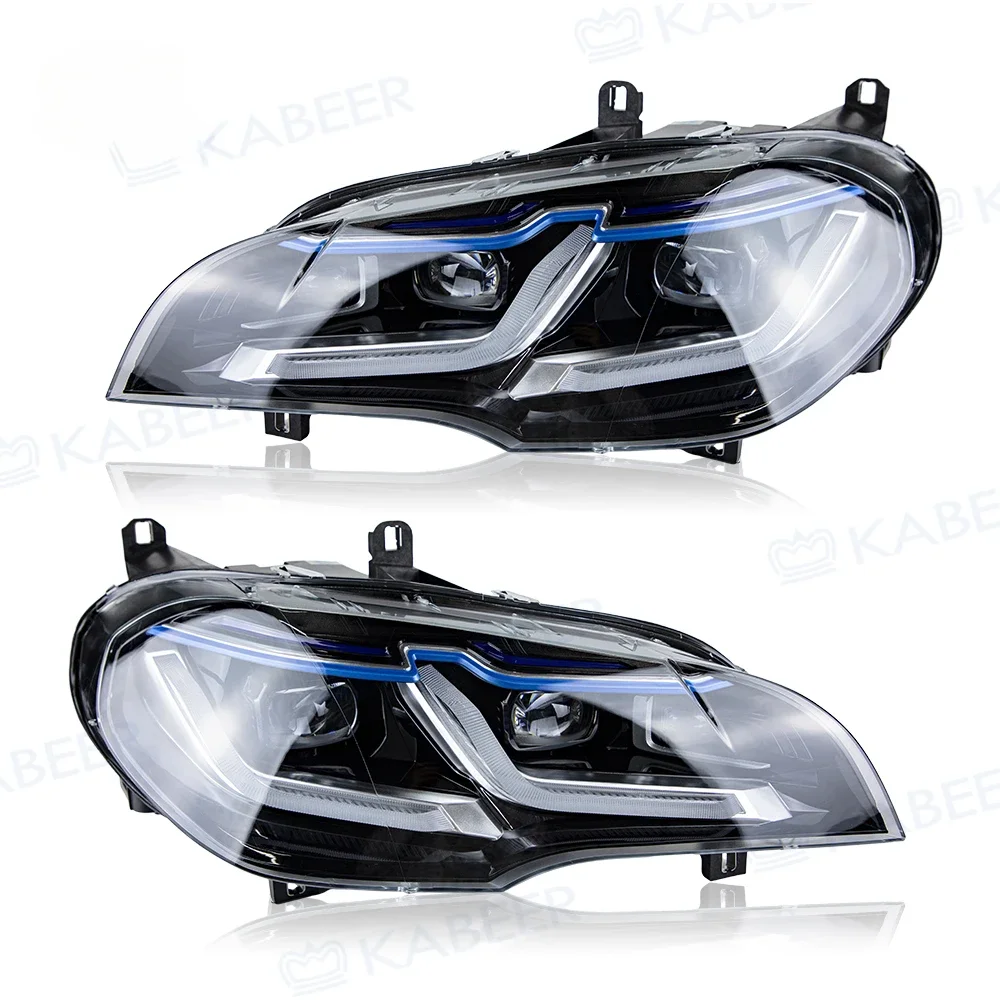 Modified E70 LED Headlight for BMW X5 2009-2013 E70 X5 xenon update to G30 version E70 Led headlamp