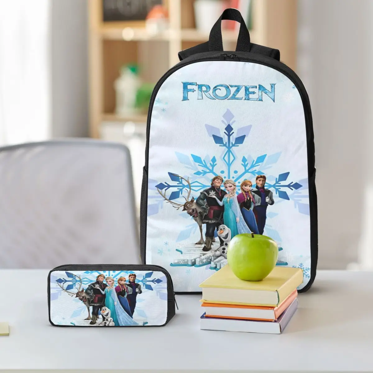 3 Stuks Frozen Elsa Prinses Schooltassen Set Voor Kinderen Potlood Dozen Rugzak Sets Met Lunchbox Voor Scholieren knapzak