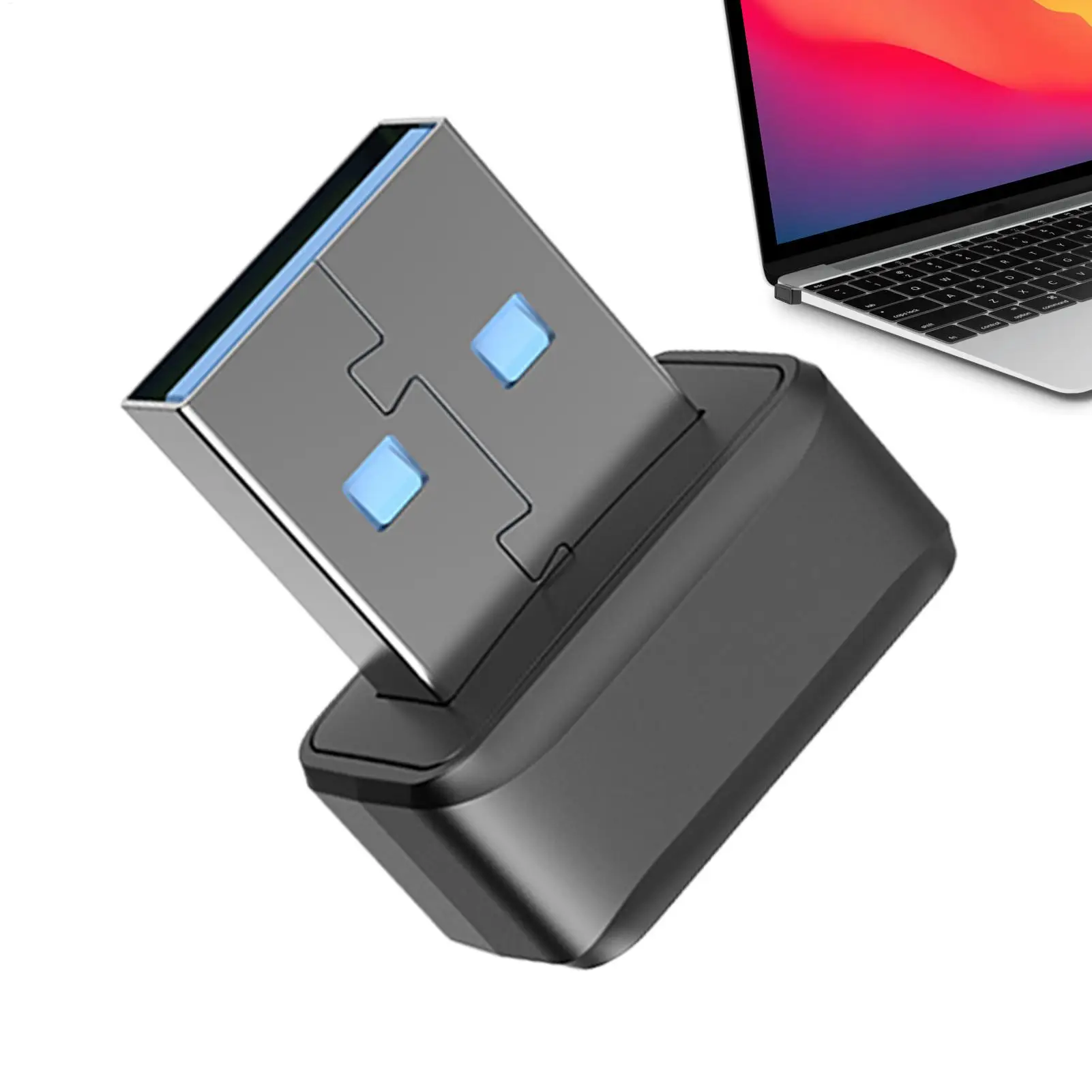 USB Fingerprint Reader for PC Laptop Windows 10/11 Fingerprint Scanner 360 Degree Touch Security Key Biometric Login Dongle