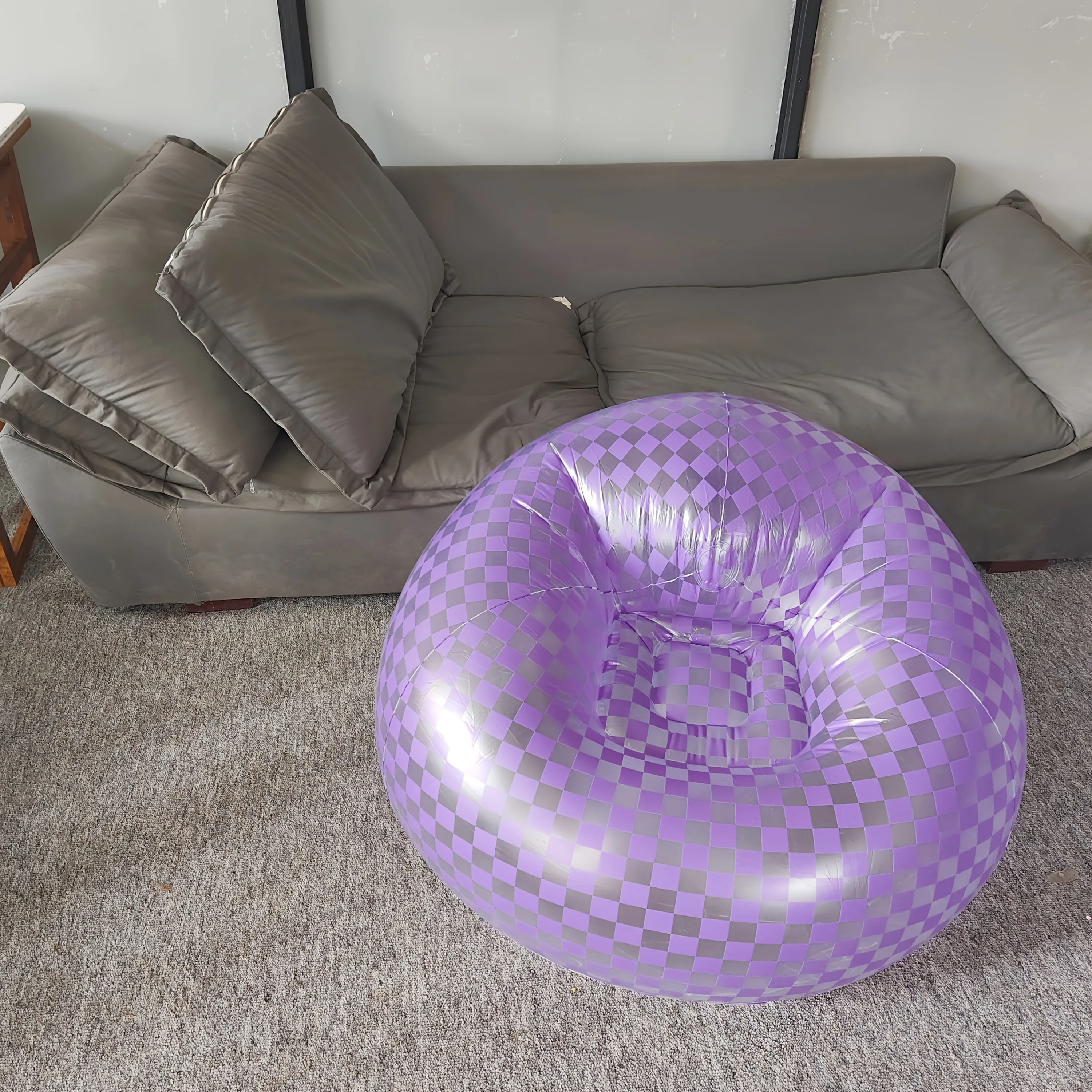 Lazy Inflatable Sofa Chairs  Lounger Seat Bean Bag Sofas Pouf Puff Couch Tatami Living Room Supply Outdoor Camping image 4