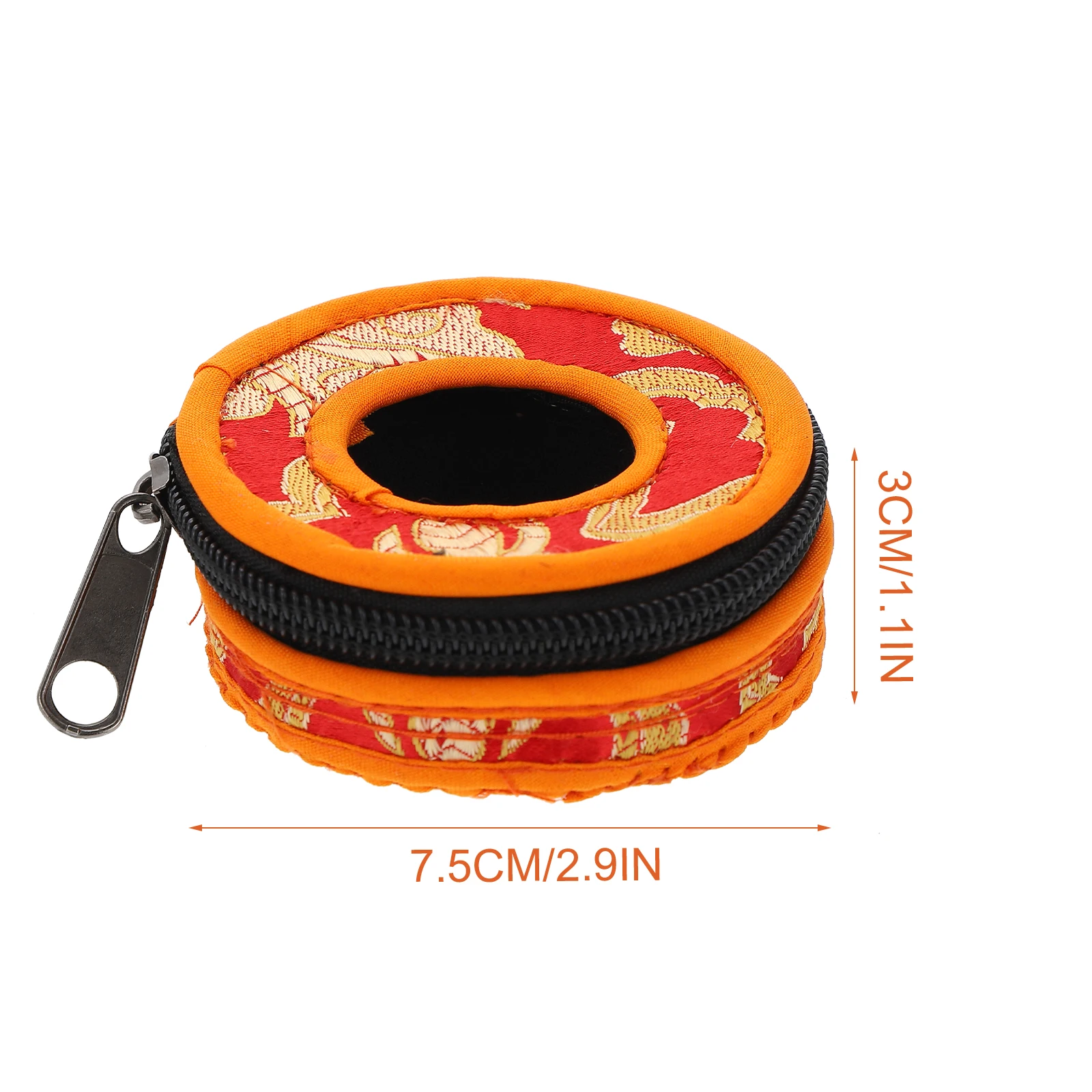 اليدوية نيبال نمط المطرزة الحقيبة القماش للتأمل تخزين المدمجة حقيبة سفر جرس حقيبة التخزين الصنج جرس