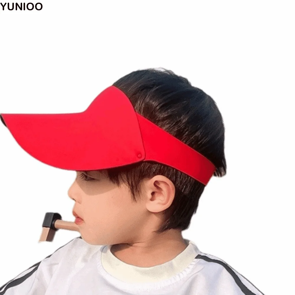 

Multicolor Quick-dry Kids Sunshade Hat Anti-UV Soft Summer Kid Sunhat Solid Color Foldable Children's Sunscreen Cap Boys
