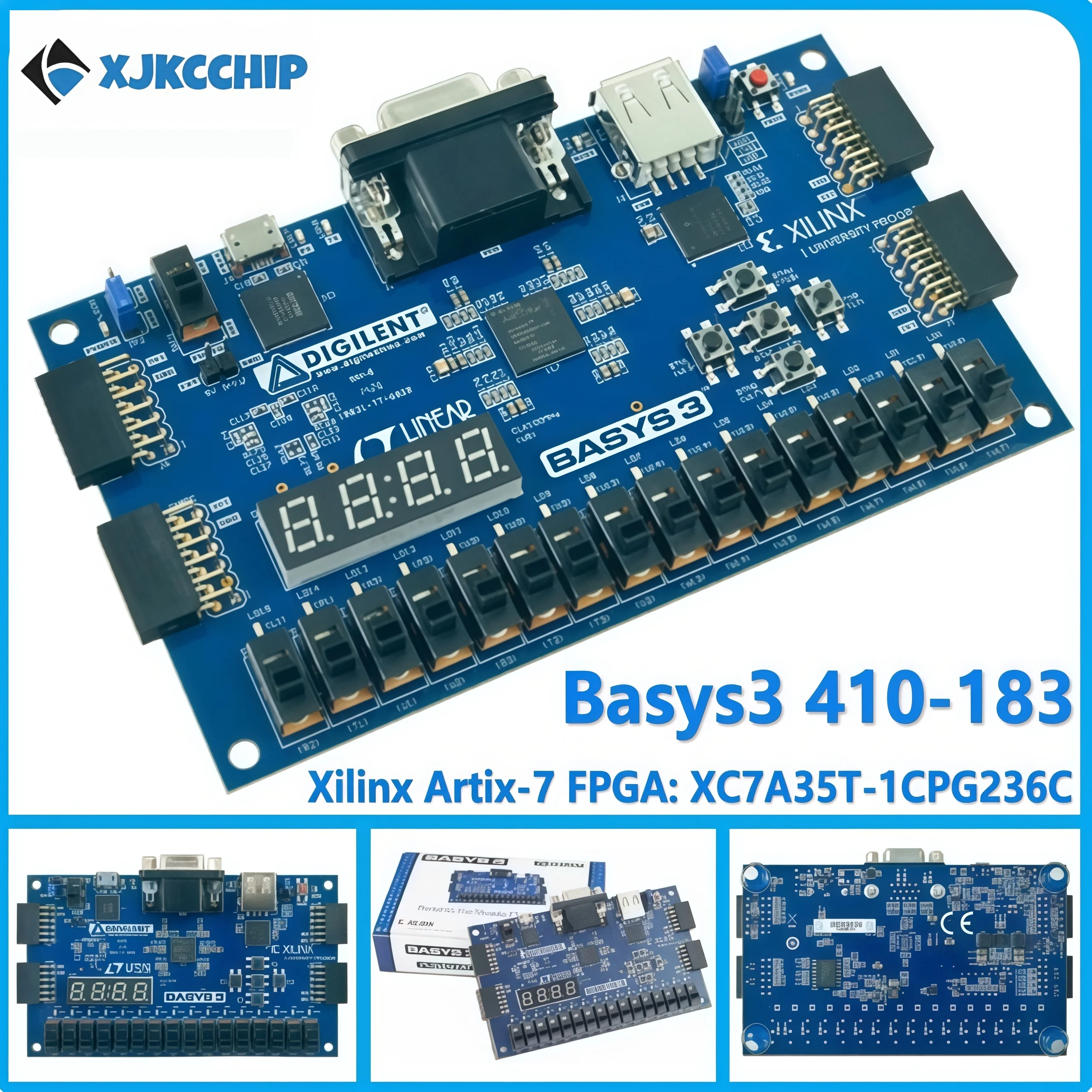 Basys3 410-183 XC7A35T Artix-7 Xilinx FPGA Development Board (Official Imported and Original) from Digilent