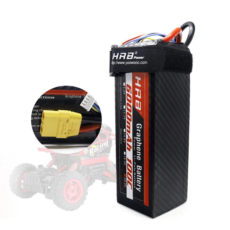 HRB الجرافين 22.2 فولت 6000 مللي أمبير يبو 6S بطارية EC5 ل MultiCopter كوادكوبتر سباق طائرة عربات التي تجرها الدواب سيارات شاحنة RC أجزاء