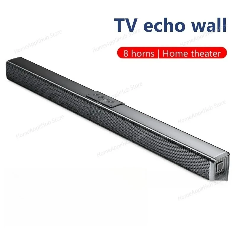 

Черный 40 Вт высокой мощности 2,0-канальный домашний кинотеатр Echo Wall TV Саундбар Сабвуфер Кино Bluetooth Саундбокс Многофункциональные аудиоколонки
