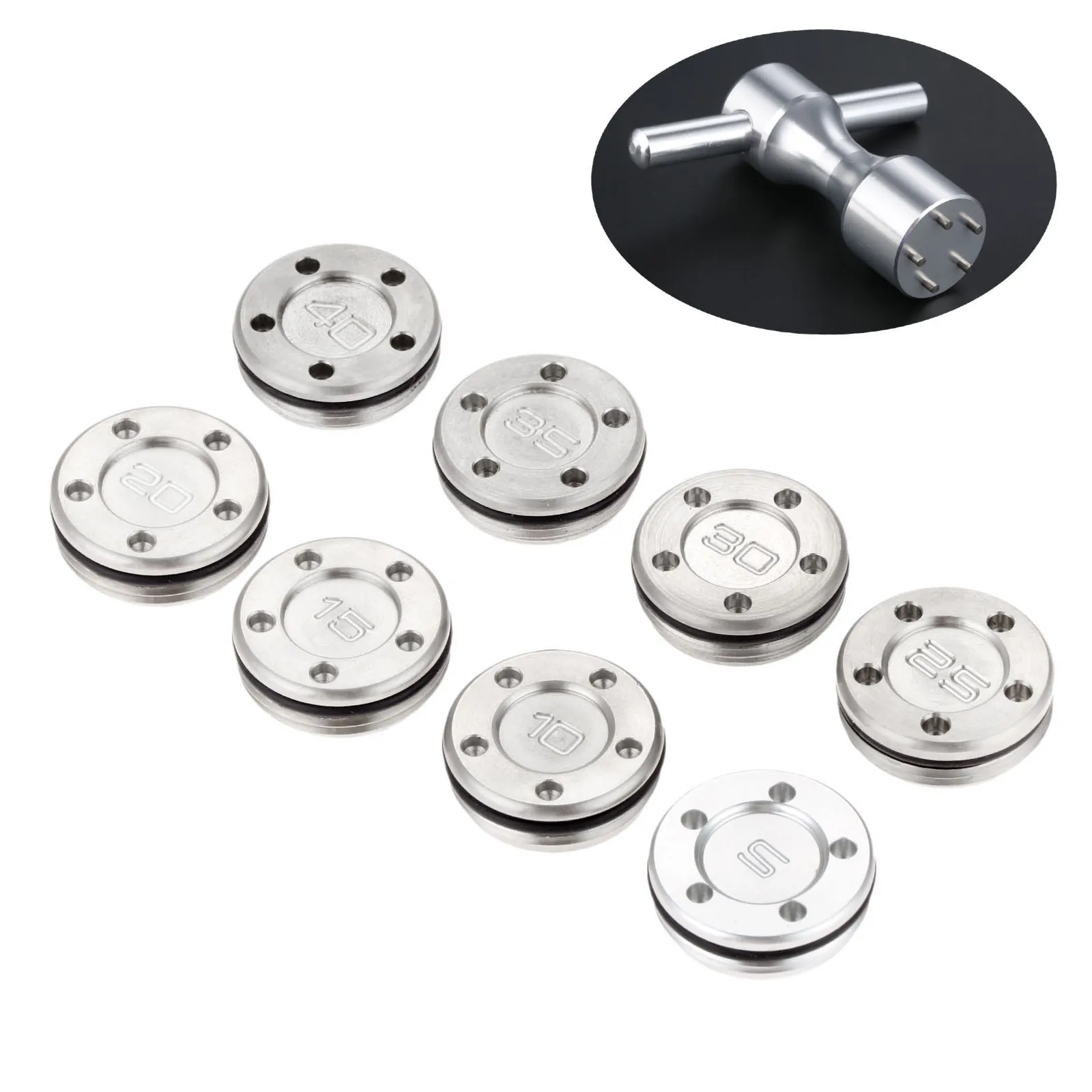 2 Pcs Silver Golf Putter Weights for Scotty Cameron Putters Golf Club Heads 5g 10g 15g 20g 25g 30g 35g 40g Replacements