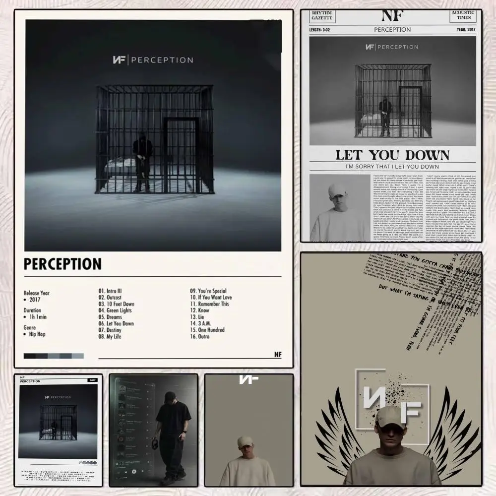 Album Rapper N-Nf Perception Poster PP Wall Decor Posters Celebrity Music Art Prints Bedroom Office Gift