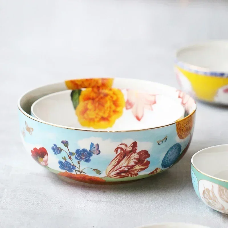 

Керамическая тарелка для риса Dutch Pip Studio Royal Flower, керамическая тарелка для десерта и украшений