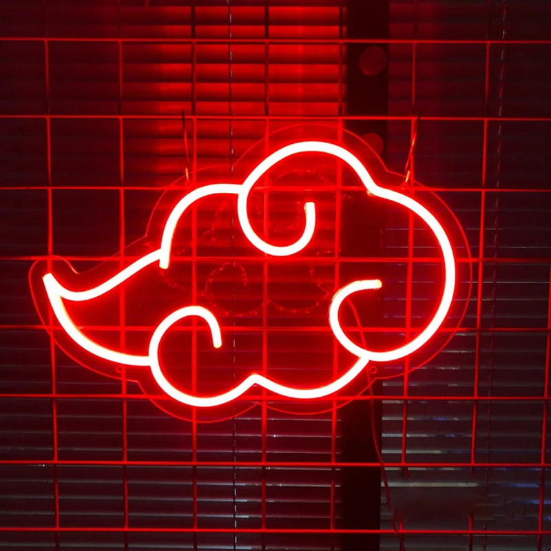 Cloud Neon Sign Light for Kid's Gift Wall Hanging Decor Backboard Flex Fish Led Night Light Sign Neon for Boyfriend Game Room