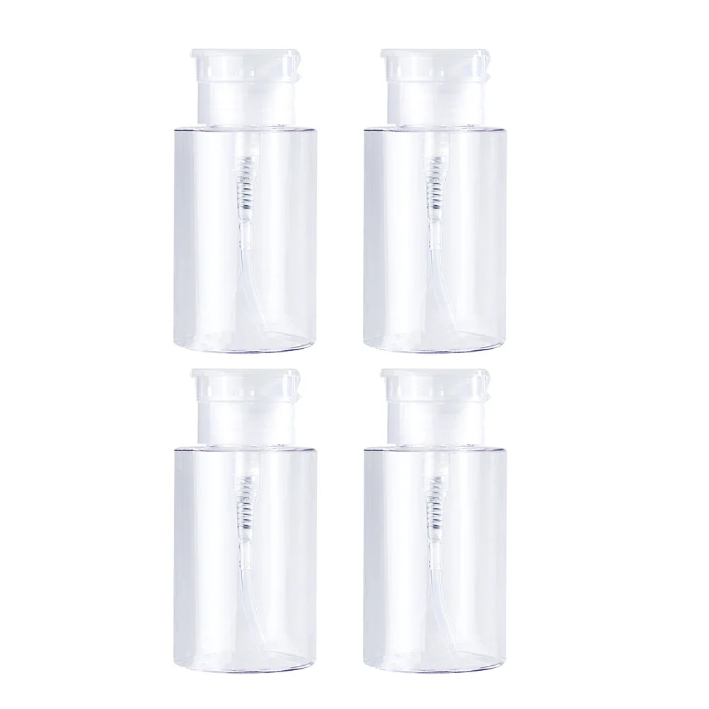 

4Pcs Press Pump Bottle Travel Bottles Empty Lotion Container 100Ml Leakproof Dispensing Bottles Suitable for Shampoo Body Wash