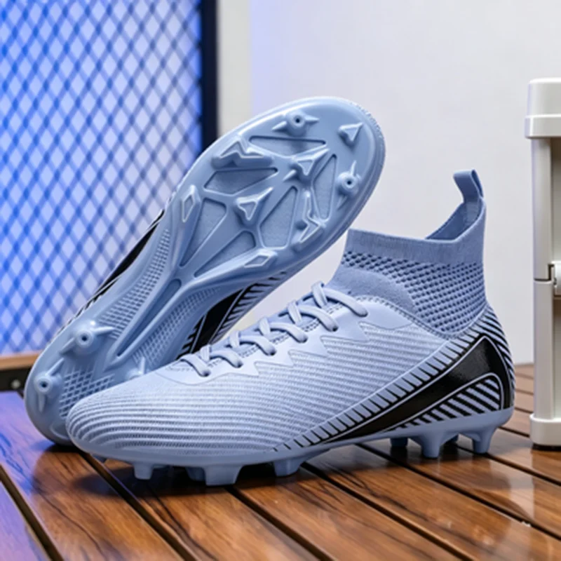 Universal Multi-grass AG FG Soccer cleats Skin-friendly Breathable PU Fabric TPU Anti-slip Sole Stable Adult Daily Game Cleats