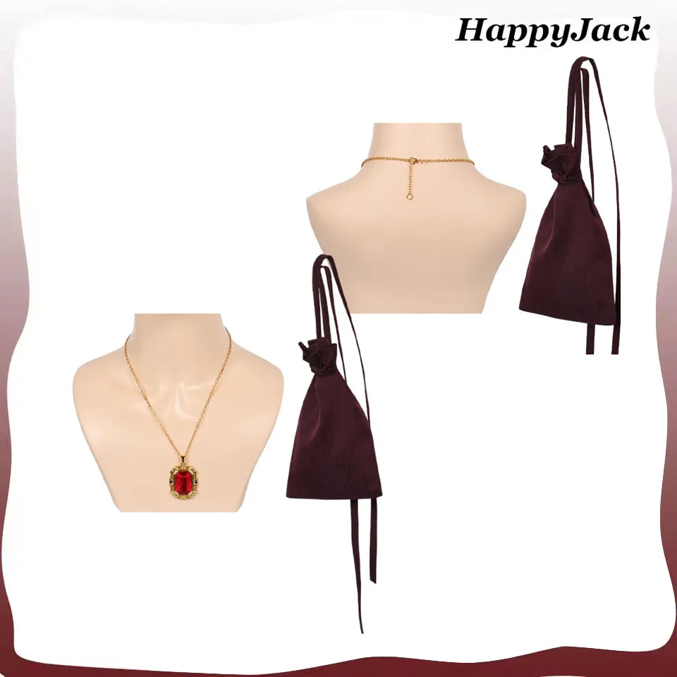 

Dream Cosplay Necklace Sand Movie Men Pendant Jewelry Neckwear Drawstring Bag Adult Halloween Carnival Costume Accessories Gifts