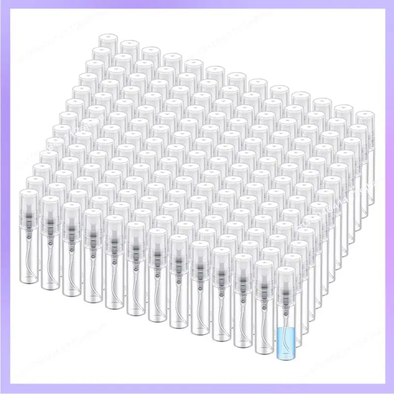 N83R 200 PCS Mini Spray Bottles Perfume Bottles (5Ml) Plastic Refillable Fine Mist Perfume Atomizer