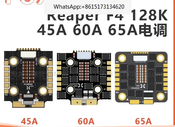 Foxeer Reaper F4 Mini 128K 45A BL32 4in1 ESC 20*20mm M3 3-6S BLHeli32 DShot150/300/600/1200/MultiShot/ OneShot For FPV Racing