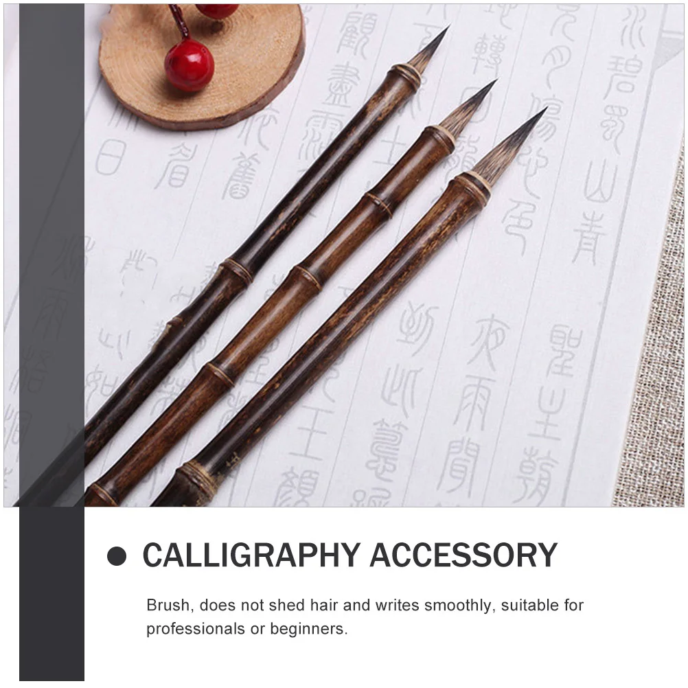 

Brush Calligraphy Tools Chinese Painting Writing Pen Bamboo Traditional Student Kit