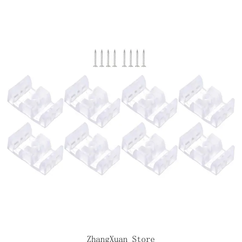 Pack of 8 Sturdy ABS Shower Door Bumpers Anti Collision Stoppers Convenient for Frame Sliding Glass Door Daily Use 3XUF
