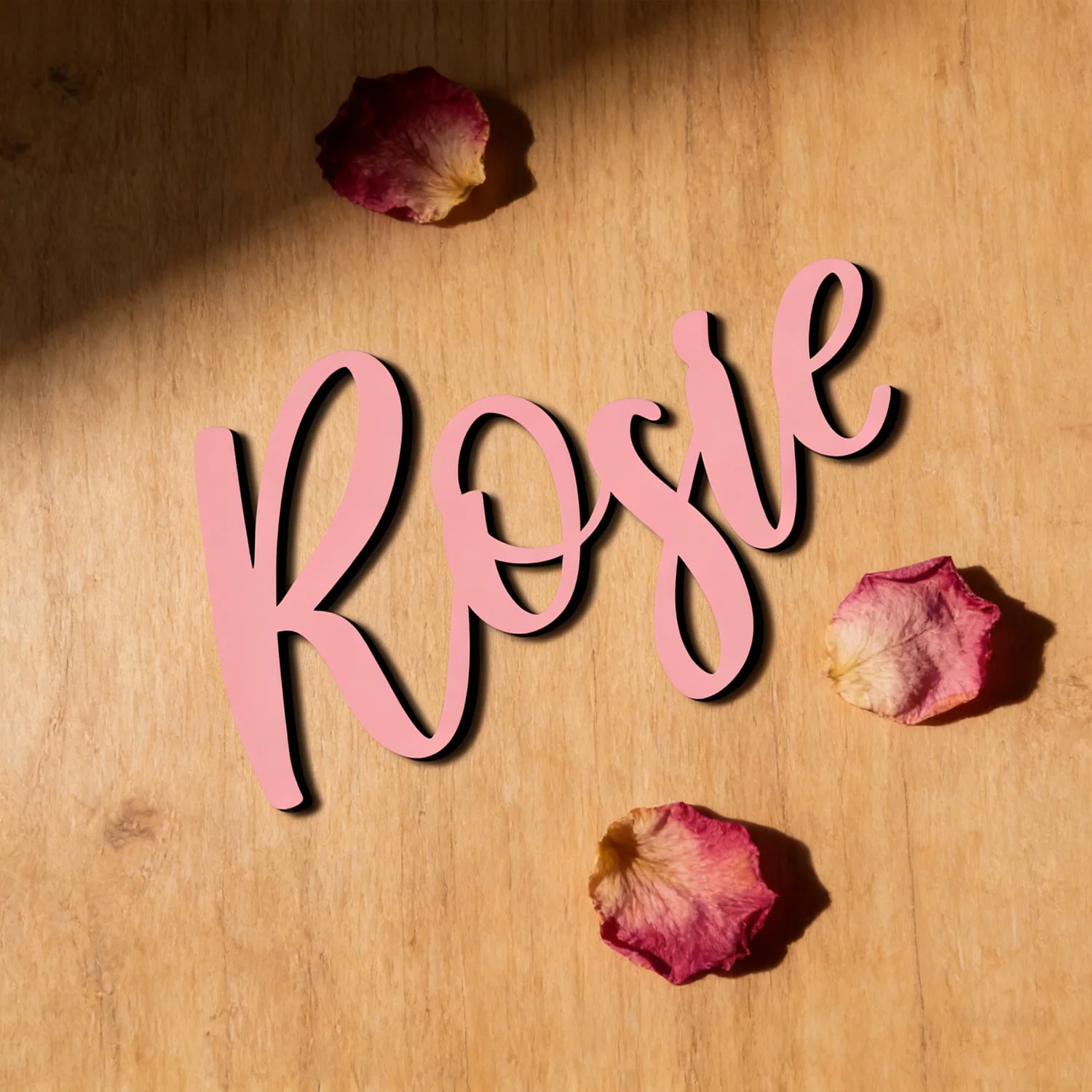 1pc Customized wooden name sign, Customizable names, dates, and greetings, Home bedroom door decoration