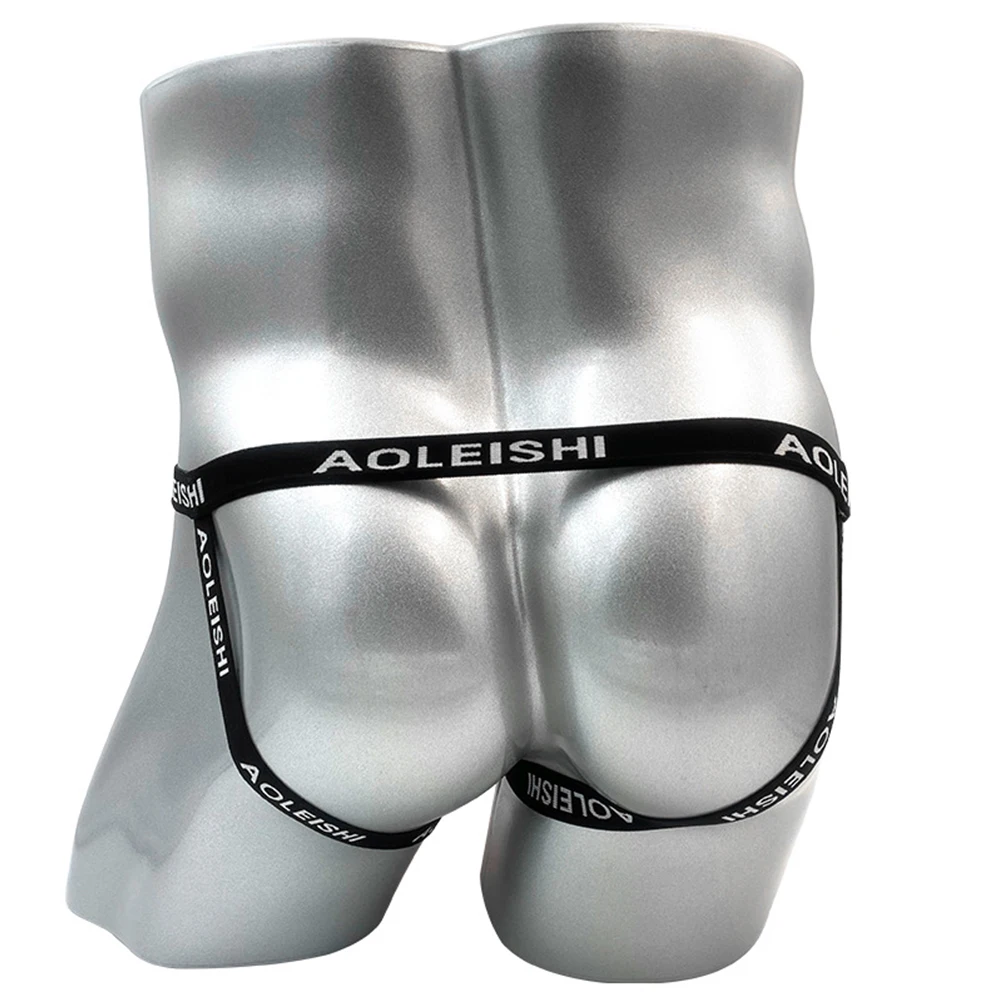 

Sexy Men Thong Jockstrap Briefs Hollow Out Panties Low-Rise Underwear Comfortable Breathable Underpants G-string For Lingerie