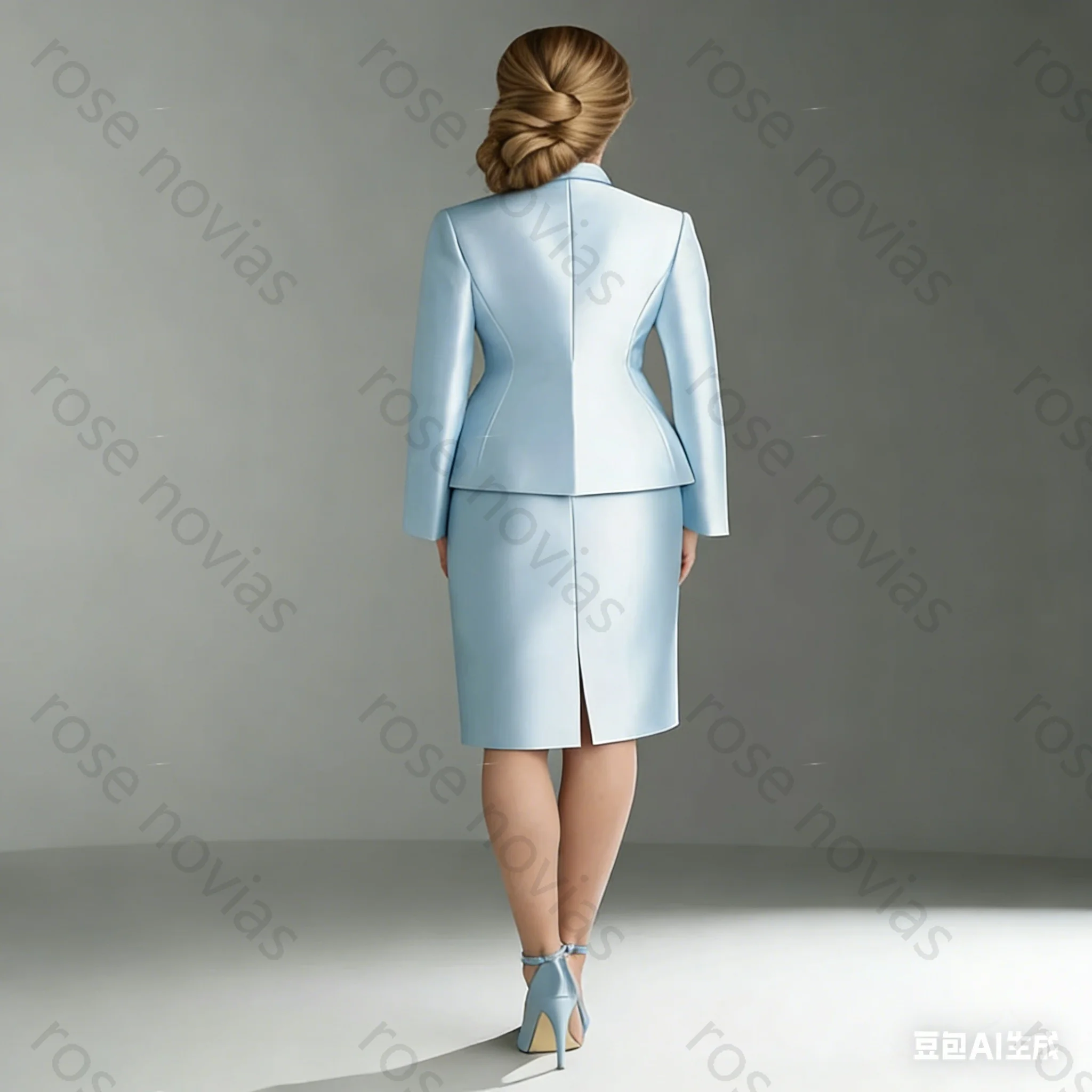 Customized High Quality Modern White Mother of the Bride Dress V-Neck for Knee-Length with Appliques Simple Made for Formal Gown image 2
