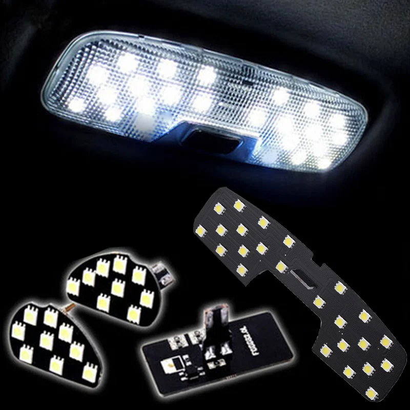 Ice Blue White Car Interior Light LED Reading Lamp For Ford Ecosport  Focus 2 MK2 2007 2008 2009 2010 2011-2014 Roof LED Lamp