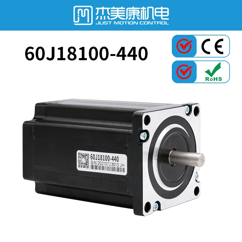 

JMC Nema-24 Stepper Motor 2 Phase with 3.3Nm 4A 1.8º 60mm Flat shaft Diameter 10mm 8mm Support PUL/DIR and CW/CCW Modes Machine