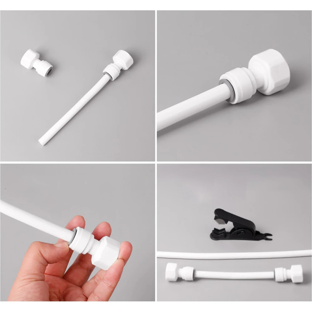 ตู้เย็นน้ํา Connector เครื่องกรองน้ํา Connector น้ําดื่มสะอาดรั่วเชื่อมต่อท่อเส้นผ่านศูนย์กลาง 9.5 มม