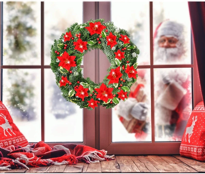 15 Stück künstliche Blumen, goldfarben, für Hochzeits-Scrapbooking, Handarbeiten, Heim- und Raumdekoration, Weihnachtsbaumgirlande, für den Außenbereich, DIY-Geschenk, Süßigkeitenbox. – Detail 2