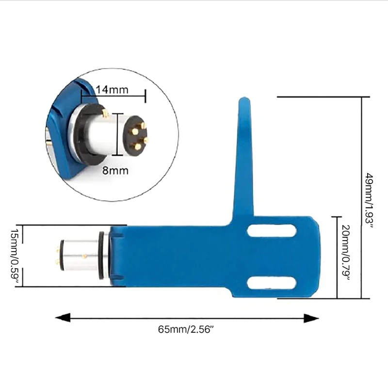 1pc Phonograph Player Headshell Mount Replacement Phonograph Head Holder Cartridge Needle Accessories Record Player Kit