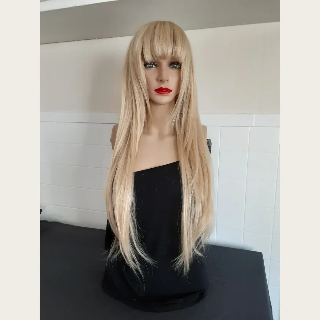 

Роскошные синтетические кружевные парики, женский парик, многослойный мягкий медовый блондин, прямой парик, термостойкий парик для повседневного использования, парик фронта шнурка