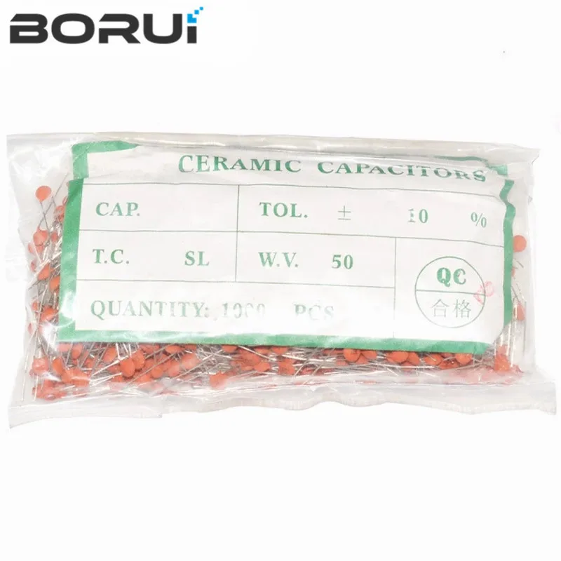 1000 Stück Keramikkondensator 50V 1pF ~ 100nF 0,1uF 104 4,7PF 10PF 22PF 33PF 47PF 100PF 101 220PF 221 330PF 470PF 1NF 103 47NF 473