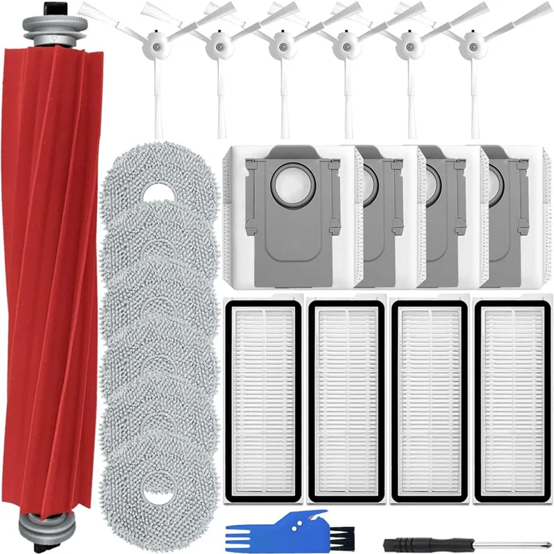 Zubehör-Set Ersatz für Roborock Q Revo S/Qrevo Maxv/Qrevo Pro/Qrevo Plus Staubsaugerteile