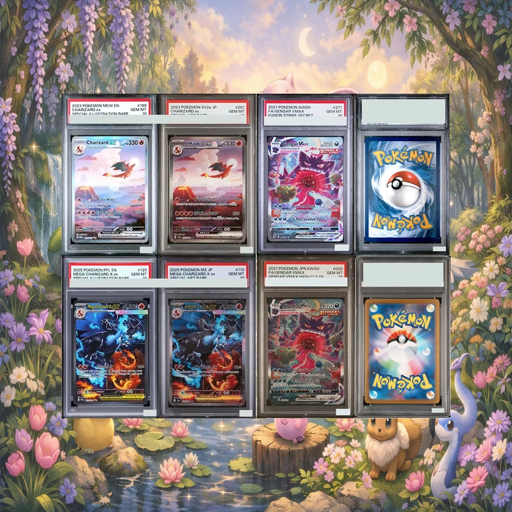 

PHANTASMAL FLAMES 125 MEGA CHARIZARD EX SPECIAL ILLUSTRATION DIY PROXY 2025 PTCG COLLECTION CARD HOLOGRAPHIC LABELS CHILD GIFTS