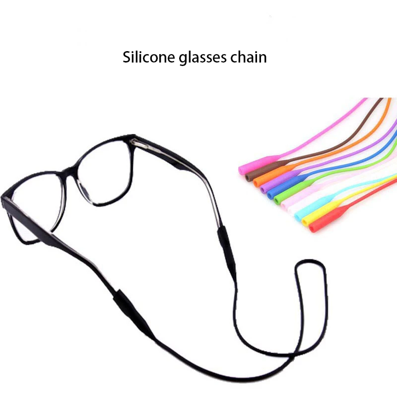 

Silicone Eyeglasses Strap Glasses Sunglasses Chain Sports Band Cord Holder Elastic Anti Slip String Ropes Elastic Glasses String