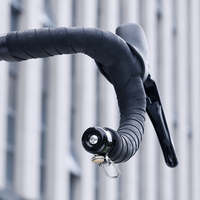 ROCKBROS 80dB Highway Bike Bell Copper Alloy Handlebar Plug Type Superloud Crisp Ringing Horn Safety Alarm Cycling Accessories