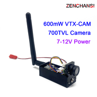 TS5823 Pro Micro 5.8G 600mW 40CH Transmitter and FPV Mini Digital Video Camera 700TVL Line 1.4mm lens  For RC qulticopter part